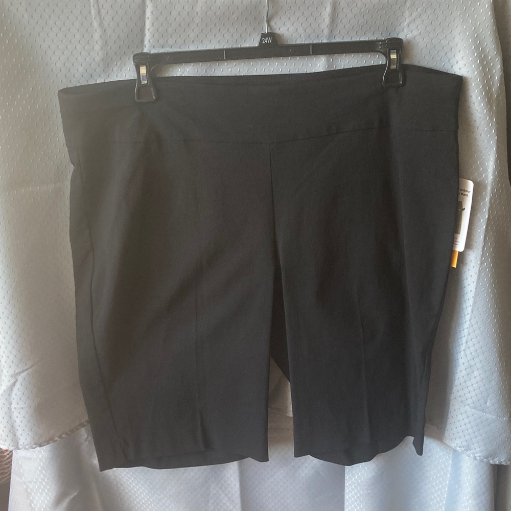 Ruby Rd black short pull on short with stretch slimming contour waistband 24W - Picture 5 of 17